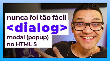 Modal (popup) FACINHO com HTML, CSS e JS - tag dialog HTML 5