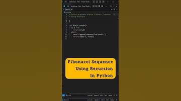 Fibonacci Sequence | Recursion | Python Program | #coding #status #python  #shorts #fibonacci