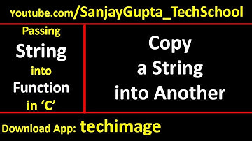 Copy a string into another by passing string into function in c programming | by Sanjay Gupta