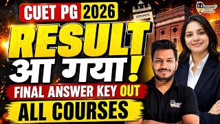 CUET PG 2026 Result Out | Latest Update | CUET PG Result + Cutoff  Final Answer Key