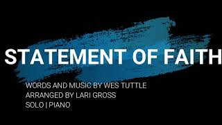 Statement of Faith | Solo | Piano