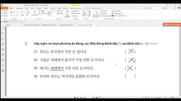 Bài 13 (Luyện nghe)_Tiếng Hàn sơ cấp 2