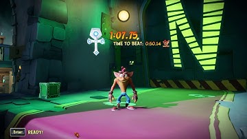 (38) Cortex Castle - 1m07.750s - Crash Bandicoot 4 NHanced Platinum Time Trial Relics