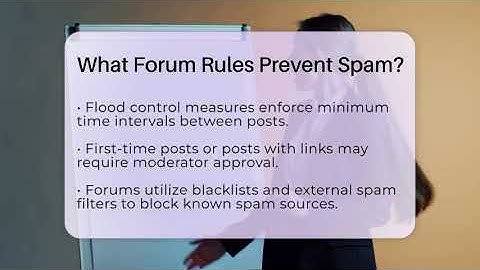 What Forum Rules Prevent Spam? - Everyday-Networking