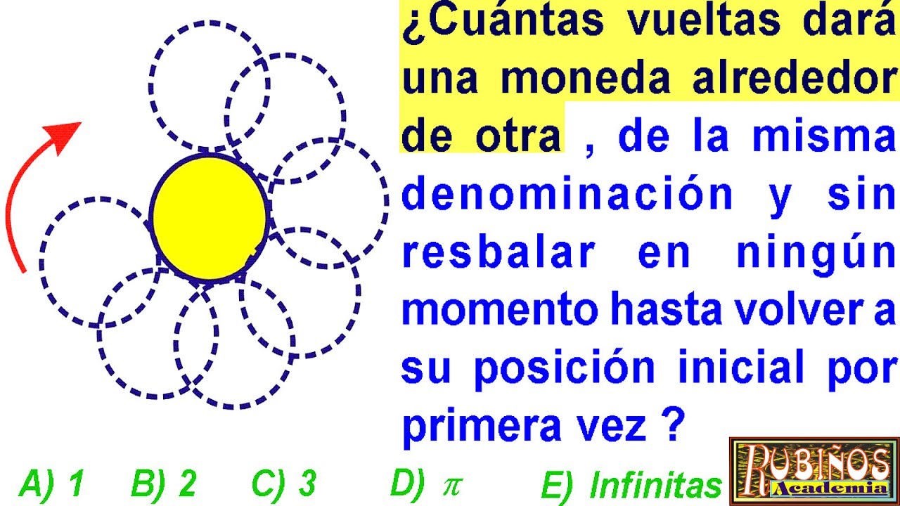 Razonamiento Lógico con Monedas Número de Vueltas Problema Resuelto de giros YouTube Razonamiento Lógico con Monedas Número de Vueltas Problema Resuelto de giros YouTube