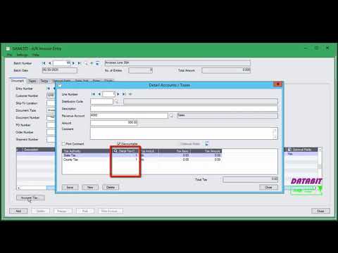 Entering Sage 300 AR Invoices