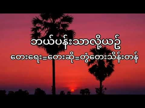 ဘယ်ပန်းသာလို့ယဉ်/တေးရေး/တေးဆို/တွံတေးသိန်းတန်#myanmarmusic #myanmarsong