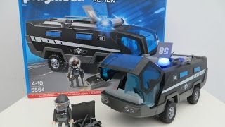 indelukke Nathaniel Ward slot Playmobil City Action SWAT Command Vehicle 5564 Review - YouTube