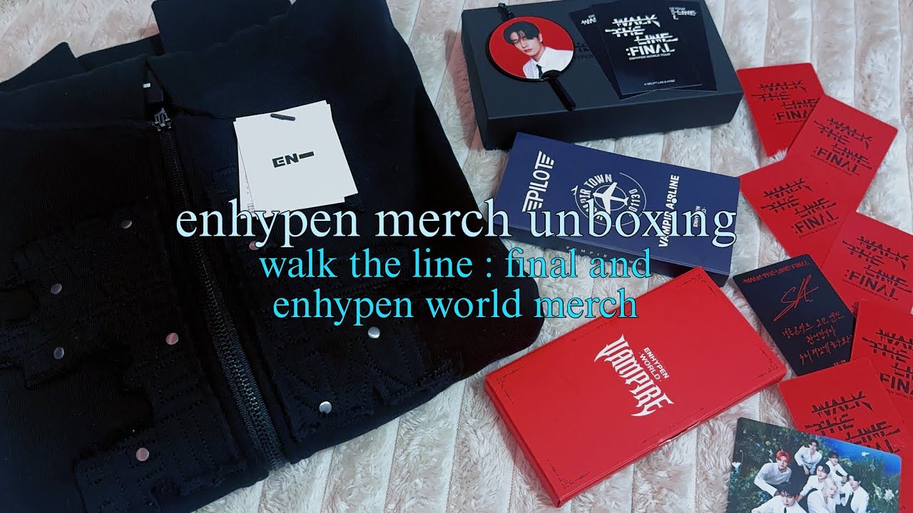 enhypen walk the line : final tour merch and enhypen world