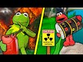 Kermit The Frog and Elmo DESTROY Our New House! (GONE WRONG)