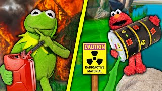 Kermit The Frog and Elmo DESTROY Our New House! (GONE WRONG)