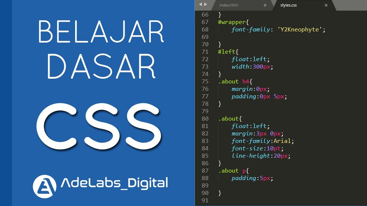Dasar CSS :1. Pengenalan Tentang CSS - YouTube