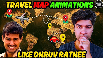 I created map animations like DHRUV RATHEE | Make professional map animations like Nitish rajput