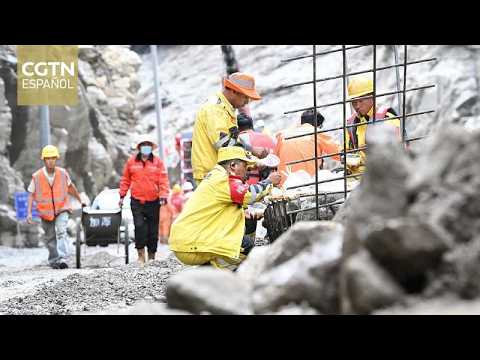 Rescue teams in Xizang monitor geological risks on a key access route