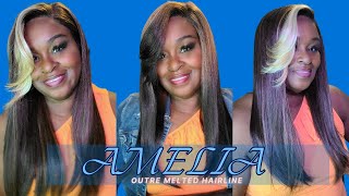 AMELIA 🌾EVERYDAY READY FOR FALL🍂  OUTRE MELTED HAIRLINE SYNTHETIC LACE FRONT WIG//@WeezyWigReviews