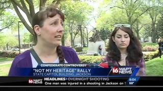 Anti confederate heritage rally in Jackson