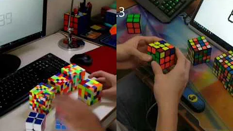 [WR] Relay 2x2-7x7: Feliks Zemdegs VS Kevin Hays (former)