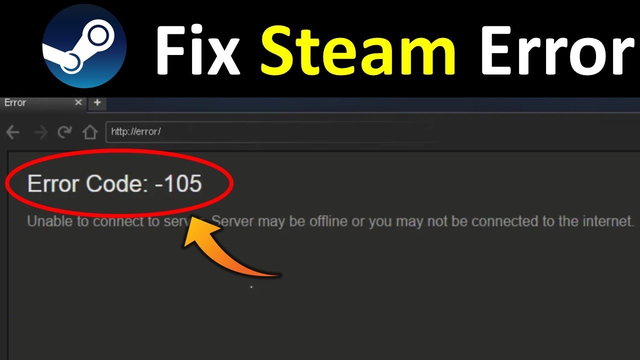 How To Fix Steam Error Code Unable To Connect Server YouTube