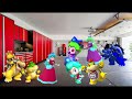 Dark Bowser, Dark Ice Princess, and Dark Baby Ice Princess destroy the stadium