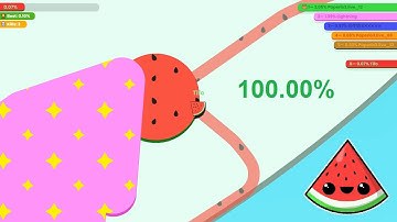 Paper.io 3 Map Control: 100.00% [Watermelon ]