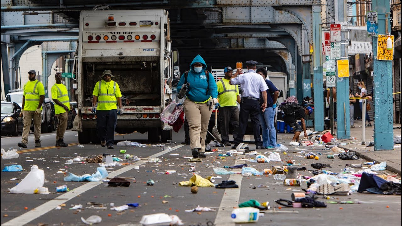 Philadelphia City Workers Clear Out Homeless Encampments On Kensington