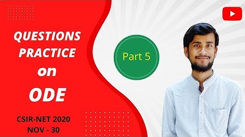 CSIR NET JUNE 2022 | QUESTION PRACTICE on ODE #Part_5 #TheLearningField