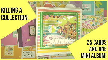 KILLING A COLLECTION: 25 Cards & One Mini Album With Doodlebug
