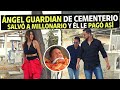 Ángel guardián de cementerio salvó a millonario y él le pagó así.