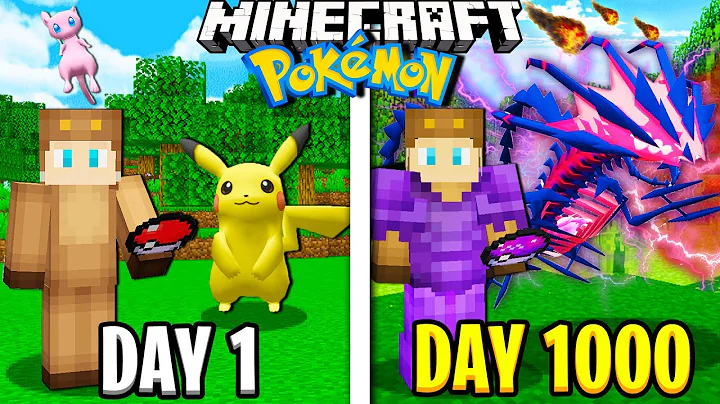 I Survived 1000 Days in Minecraft POKEMON Movie!