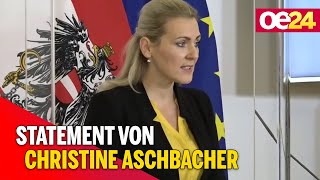 Arbeitsmarktsituation: statement von christine aschbacher