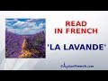 Read in french  la lavande  a simple french text