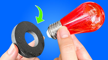 No Internet Needed! Put The LED Bulb On The Magnet And The Unbelievable Ending