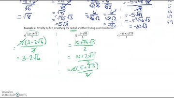 MCR3U 1.4 Working With Radicals