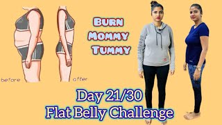 Day21/30 flat belly challengemommy pooch workout at homehome workout for abs#viral #abs #yt