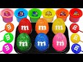 Satisfying  rainbow mixing all candy in magic bathtubs with mms  cutting slime asmr