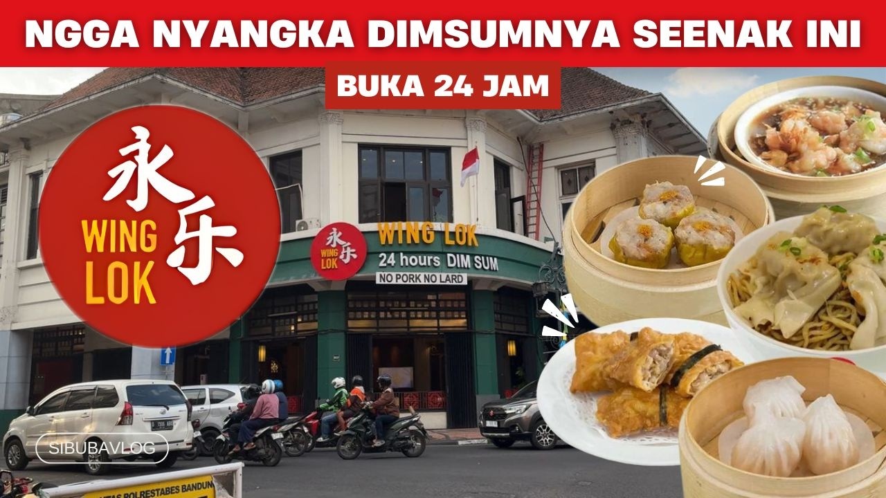 Winglok Braga, dimsum enak di Bandung, buka 24 jam‼️
