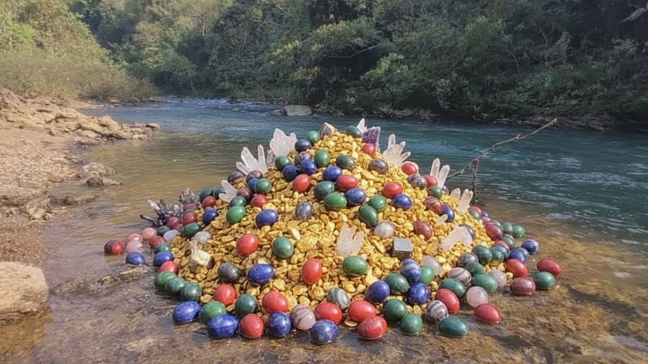 “Unbelievable Discovery! Gold & Gems Under Crystal-Clear Water”