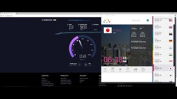 SurfEasy Speed Test - Tokyo Japan VPN Server - 2017/10/20 06:38am