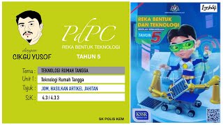 RBT Tahun 5 - Jom, Hasilkan Artikel Jahitan (Bahagian 1)