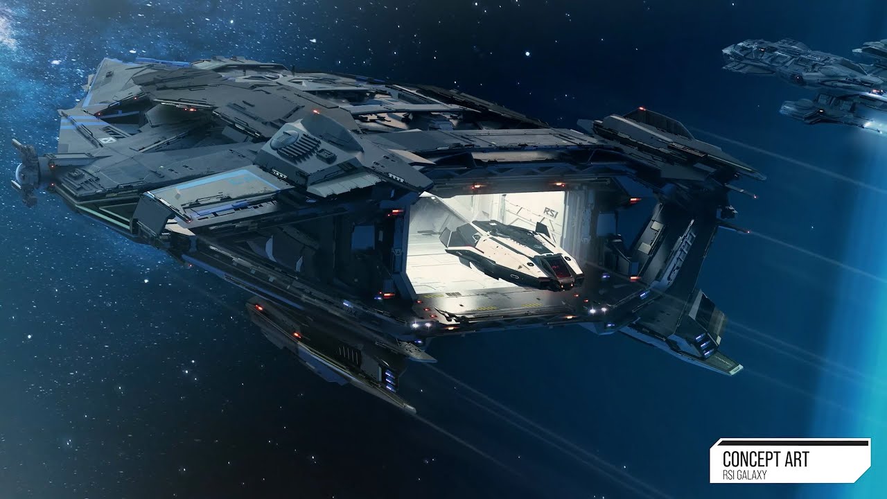 Star Citizen - RSI Galaxy Modular Sub-Capital Ship Preview - YouTube