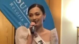 Iona Gibbs Miss Intercontinental Philippines close door interview 2023