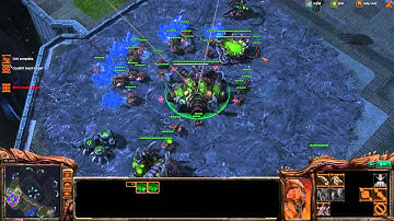 SC2 Live Game - ZvP - Roach Ling All-In