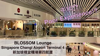 [Amex Platinum] 🇸🇬 BLOSSOM Lounge (Plaza Premium) - Worst Lounge I Ever Visited? 史上最伏貴賓室? @新加坡樟宜機場