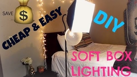 Cheap and Easy DIY Soft Box Light