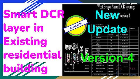 How to use SMART DCR layer in Existing residential building | DCR layer for Addition case in Hindi