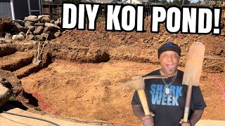 4,000 GALLON DIY KOI POND!