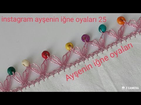 157.model Yeni tahta boncuklu iğne oyası modeli anlatımlı yapılışı 📣 📣