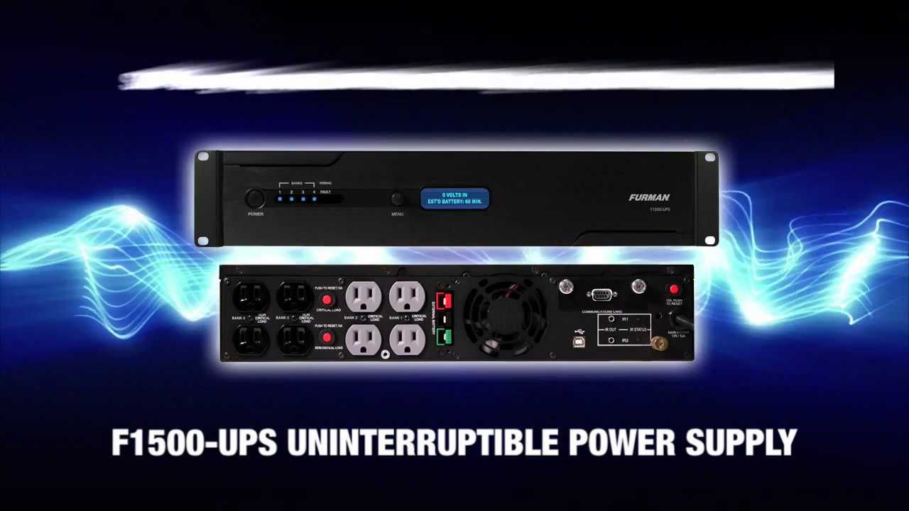 Furman F1500 UPS with Additional Battery Power 