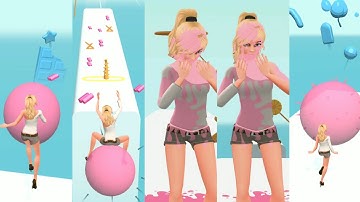 BUBBLE GUM RUN ANDROID IOS GAMEPLAY ALL LEVELS HYPER CASUAL GAMES