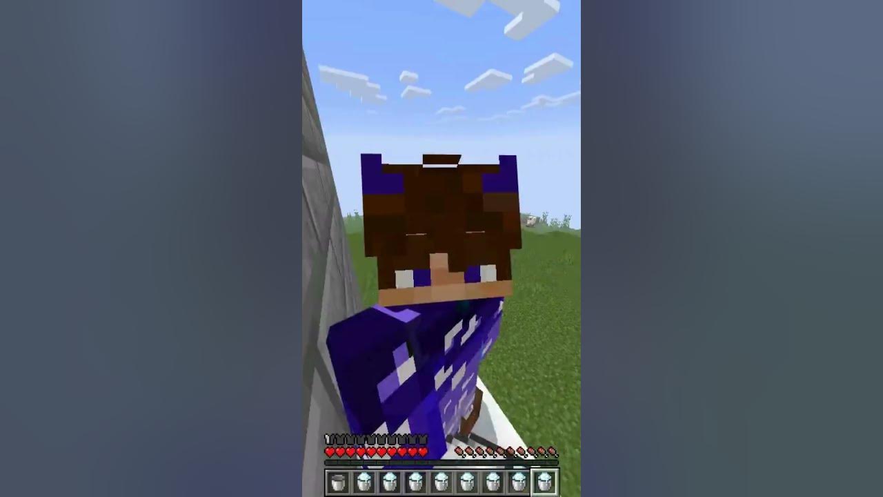 wall climbing in minecraft survival shorts YouTube